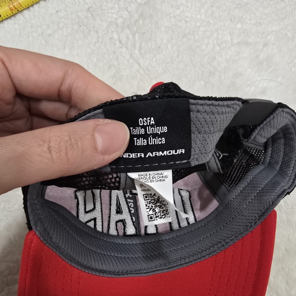 Under Armour Utah Utes Trucker Hat Snapback Cap Red Black Iso-Chill OSFA NCAA - Picture 7 of 8